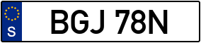 Trailer License Plate